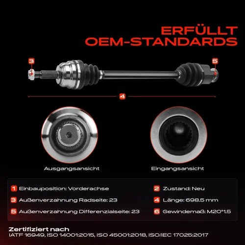 Antriebswelle Vorderachse Frankberg 5481FB0010710 Bild Antriebswelle Vorderachse Frankberg 5481FB0010710