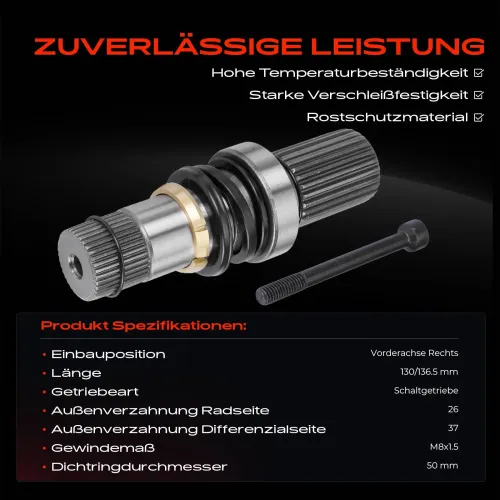 Steckwelle, Differential Frankberg 5481FB0010723 Bild Steckwelle, Differential Frankberg 5481FB0010723