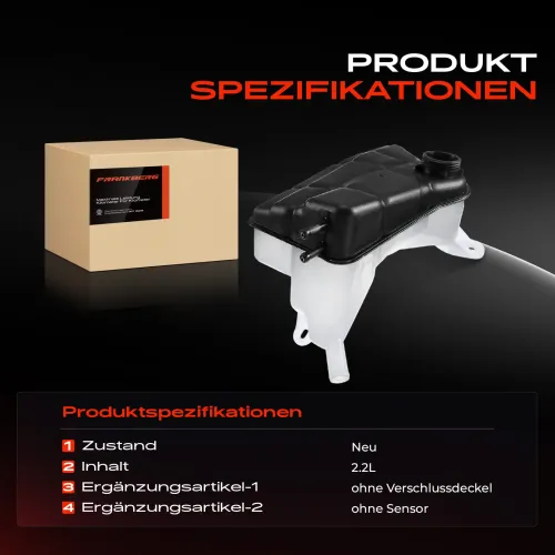 Ausgleichsbehälter, Kühlmittel Frankberg 5481FB0012099 Bild Ausgleichsbehälter, Kühlmittel Frankberg 5481FB0012099