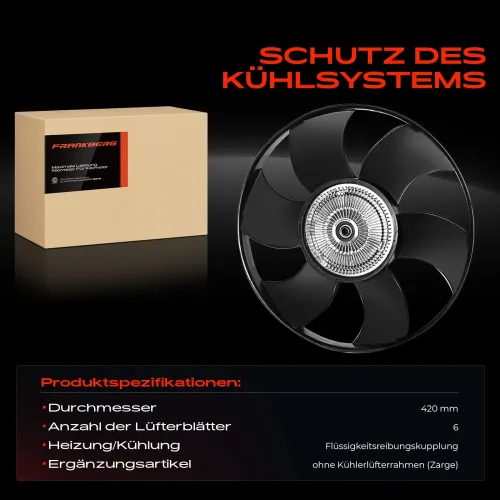 Lüfterrad, Motorkühlung Frankberg 5481FB0012396 Bild Lüfterrad, Motorkühlung Frankberg 5481FB0012396