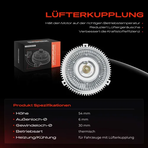 Kupplung, Kühlerlüfter Frankberg 5481FB0012409 Bild Kupplung, Kühlerlüfter Frankberg 5481FB0012409