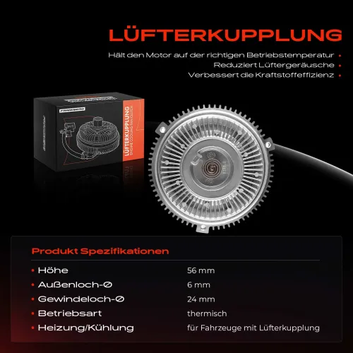 Kupplung, Kühlerlüfter Frankberg 5481FB0012411 Bild Kupplung, Kühlerlüfter Frankberg 5481FB0012411