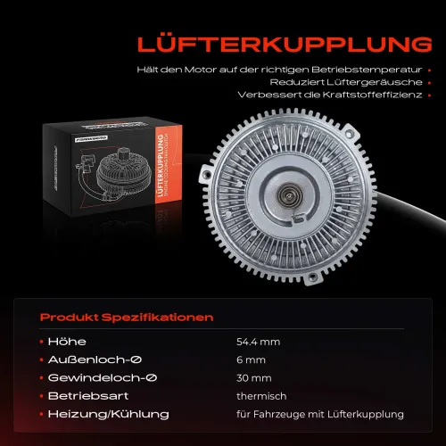 Kupplung, Kühlerlüfter Frankberg 5481FB0012417 Bild Kupplung, Kühlerlüfter Frankberg 5481FB0012417