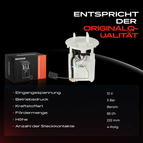 Kraftstoffpumpe 12 V Frankberg 5481FB0012740 Bild Kraftstoffpumpe 12 V Frankberg 5481FB0012740