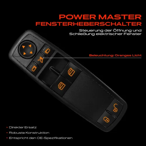 Schalter, Fensterheber fahrerseitig Frankberg 5481FB0012819 Bild Schalter, Fensterheber fahrerseitig Frankberg 5481FB0012819