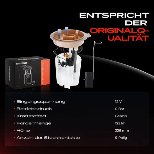 Kraftstoffpumpe 12 V 12 V im Kraftstofftank Frankberg 5481FB0012919 Bild Kraftstoffpumpe 12 V 12 V im Kraftstofftank Frankberg 5481FB0012919