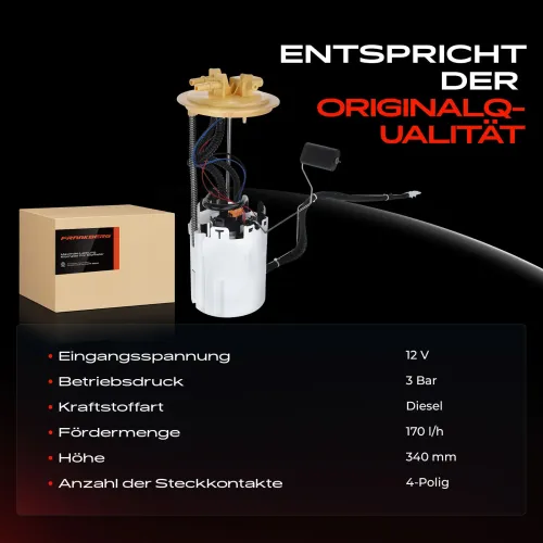 Kraftstoffpumpe 12 V 12 V im Kraftstofftank Frankberg 5481FB0013047 Bild Kraftstoffpumpe 12 V 12 V im Kraftstofftank Frankberg 5481FB0013047