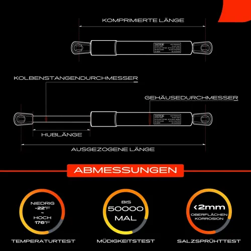 Gasfeder, Koffer-/Laderaum Kofferraum Frankberg 5481FB0013344 Bild Gasfeder, Koffer-/Laderaum Kofferraum Frankberg 5481FB0013344