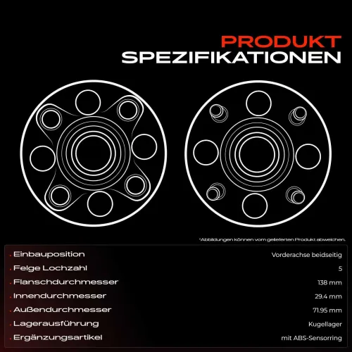 Radnabe Vorderachse beidseitig Frankberg 5481FB0014209 Bild Radnabe Vorderachse beidseitig Frankberg 5481FB0014209