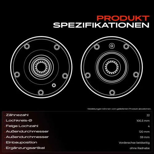 Radnabe Vorderachse beidseitig Frankberg 5481FB0014286 Bild Radnabe Vorderachse beidseitig Frankberg 5481FB0014286