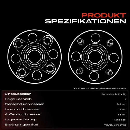 Radnabe Hinterachse beidseitig Frankberg 5481FB0014316 Bild Radnabe Hinterachse beidseitig Frankberg 5481FB0014316