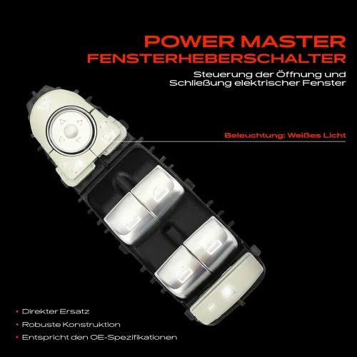 Schalter, Fensterheber fahrerseitig Frankberg 5481FB0014487 Bild Schalter, Fensterheber fahrerseitig Frankberg 5481FB0014487