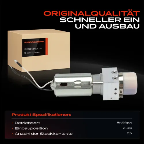 Hydraulikpumpe, Lenkung Fahrzeugheckklappe Frankberg 5481FB0014767 Bild Hydraulikpumpe, Lenkung Fahrzeugheckklappe Frankberg 5481FB0014767