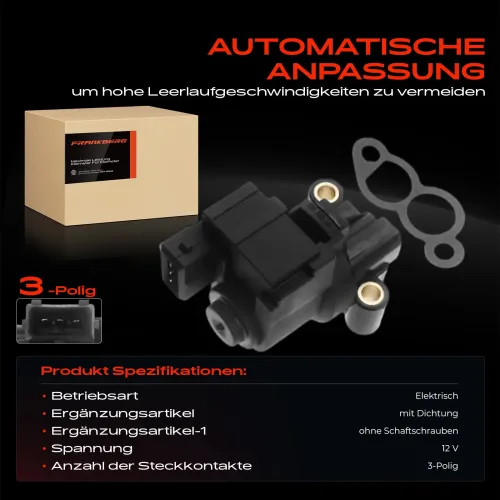 Leerlaufregelventil, Luftversorgung 12 V Frankberg 5481FB0015056 Bild Leerlaufregelventil, Luftversorgung 12 V Frankberg 5481FB0015056