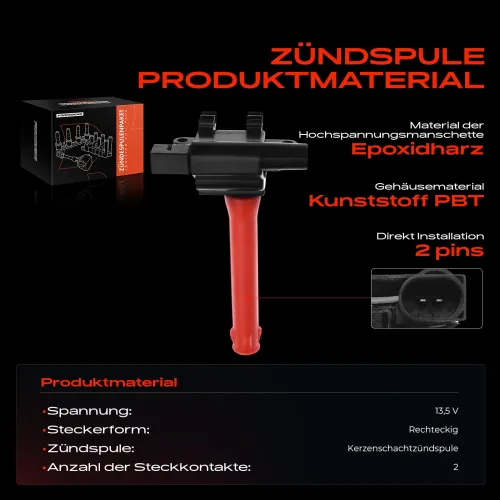 Zündspule 13,5 V Frankberg 5481FB0015060 Bild Zündspule 13,5 V Frankberg 5481FB0015060