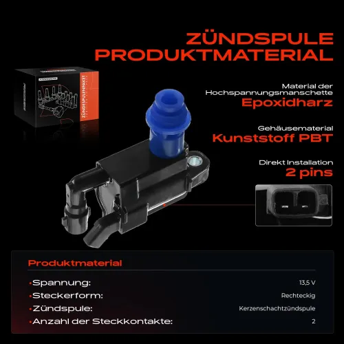 Zündspule 13,5 V Frankberg 5481FB0015068 Bild Zündspule 13,5 V Frankberg 5481FB0015068