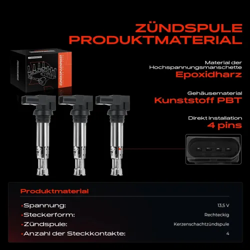 Zündspule 13,5 V Frankberg 5481FB0015092 Bild Zündspule 13,5 V Frankberg 5481FB0015092