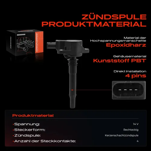 Zündspule 14 V Frankberg 5481FB0015114 Bild Zündspule 14 V Frankberg 5481FB0015114