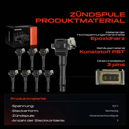 Zündspule 13,5 V Frankberg 5481FB0015155 Bild Zündspule 13,5 V Frankberg 5481FB0015155