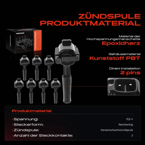Zündspule 13,5 V Frankberg 5481FB0015161 Bild Zündspule 13,5 V Frankberg 5481FB0015161