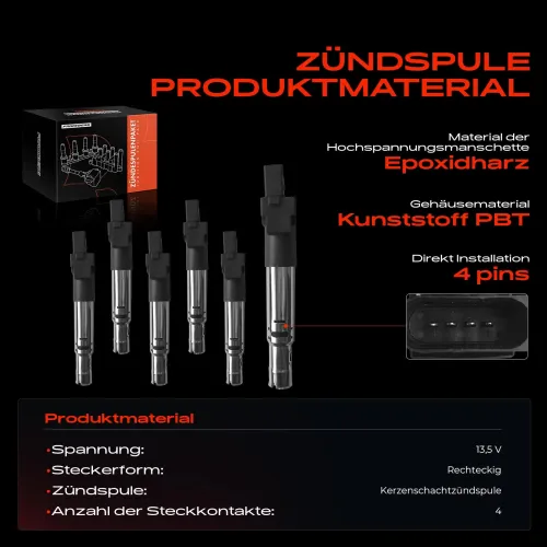 Zündspule 13,5 V Frankberg 5481FB0015184 Bild Zündspule 13,5 V Frankberg 5481FB0015184