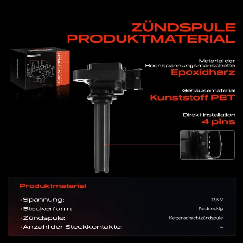 Zündspule 13,5 V Frankberg 5481FB0015198 Bild Zündspule 13,5 V Frankberg 5481FB0015198