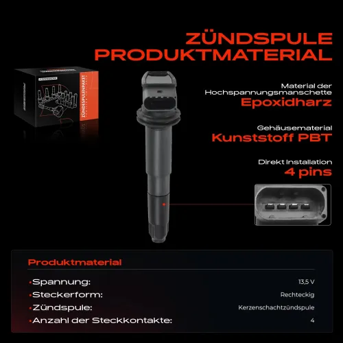 Zündspule 13,5 V Frankberg 5481FB0015211 Bild Zündspule 13,5 V Frankberg 5481FB0015211