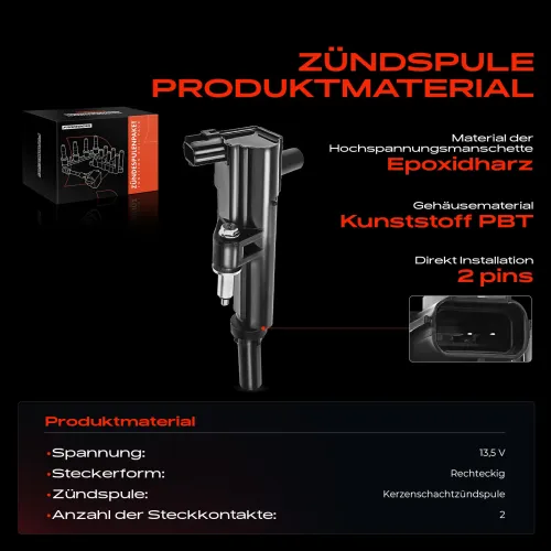 Zündspule 13,5 V Frankberg 5481FB0015221 Bild Zündspule 13,5 V Frankberg 5481FB0015221