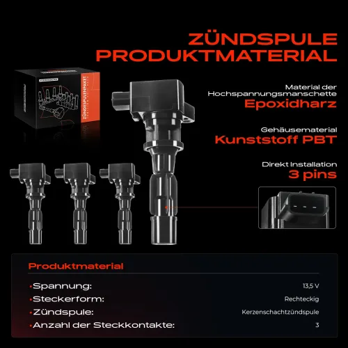 Zündspule 13,5 V Frankberg 5481FB0015223 Bild Zündspule 13,5 V Frankberg 5481FB0015223