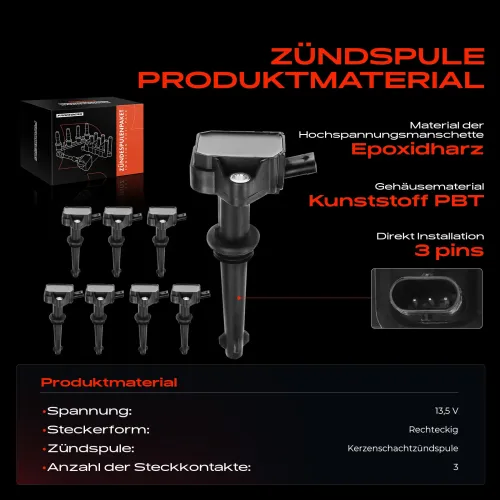 Zündspule 13,5 V Frankberg 5481FB0015227 Bild Zündspule 13,5 V Frankberg 5481FB0015227