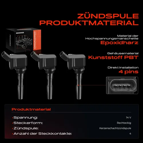 Zündspule 12 V 14 V Frankberg 5481FB0015250 Bild Zündspule 12 V 14 V Frankberg 5481FB0015250