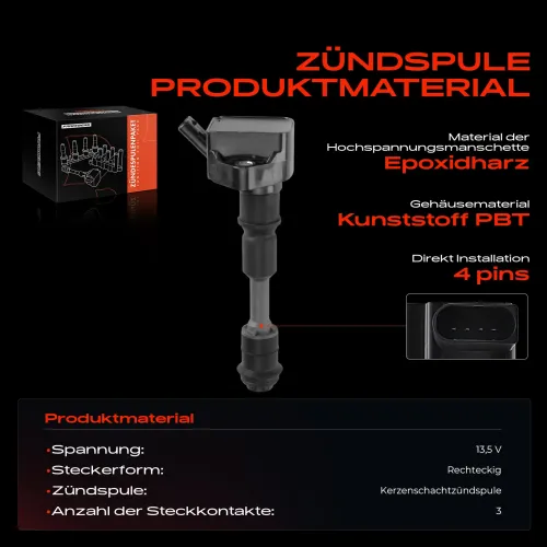 Zündspule 13,5 V Frankberg 5481FB0015267 Bild Zündspule 13,5 V Frankberg 5481FB0015267