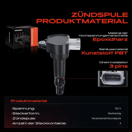 Zündspule 13,5 V Frankberg 5481FB0015274 Bild Zündspule 13,5 V Frankberg 5481FB0015274