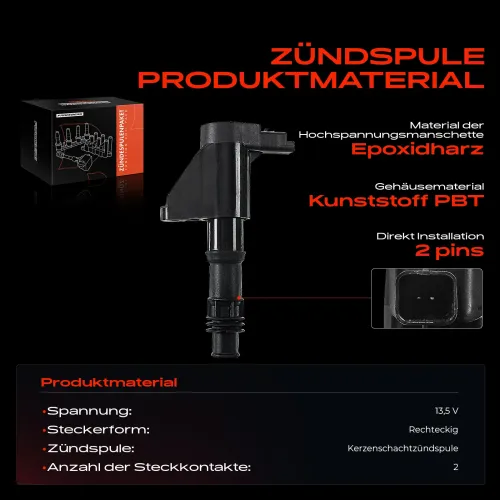 Zündspule 13,5 V Frankberg 5481FB0015275 Bild Zündspule 13,5 V Frankberg 5481FB0015275