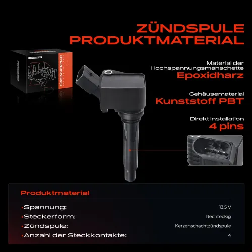 Zündspule 12 V 13,5 V Frankberg 5481FB0015276 Bild Zündspule 12 V 13,5 V Frankberg 5481FB0015276