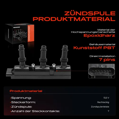 Zündspule 13,5 V Frankberg 5481FB0015282 Bild Zündspule 13,5 V Frankberg 5481FB0015282