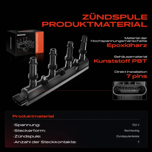 Zündspule 13,5 V Frankberg 5481FB0015283 Bild Zündspule 13,5 V Frankberg 5481FB0015283