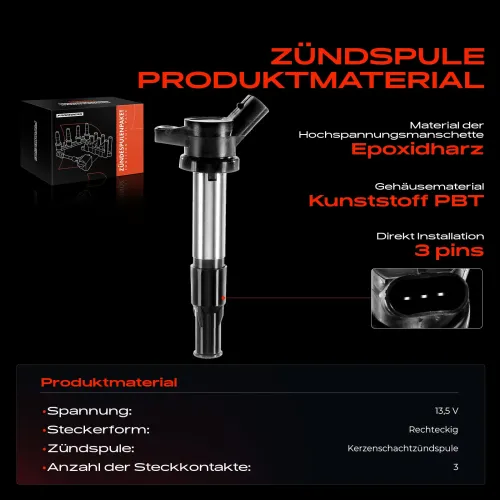 Zündspule 13,5 V Frankberg 5481FB0015289 Bild Zündspule 13,5 V Frankberg 5481FB0015289
