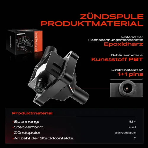 Zündspule 13,5 V Frankberg 5481FB0015294 Bild Zündspule 13,5 V Frankberg 5481FB0015294