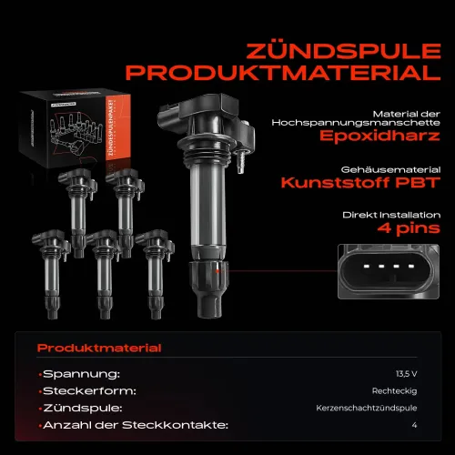 Zündspule 13,5 V Frankberg 5481FB0015307 Bild Zündspule 13,5 V Frankberg 5481FB0015307