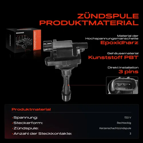 Zündspule 13,5 V Frankberg 5481FB0015338 Bild Zündspule 13,5 V Frankberg 5481FB0015338