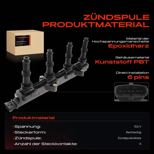 Zündspule 13,5 V Frankberg 5481FB0015342 Bild Zündspule 13,5 V Frankberg 5481FB0015342