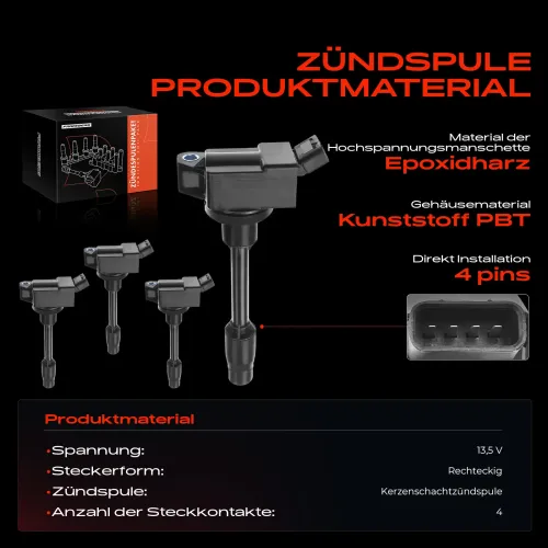 Zündspule 13,5 V Frankberg 5481FB0015359 Bild Zündspule 13,5 V Frankberg 5481FB0015359