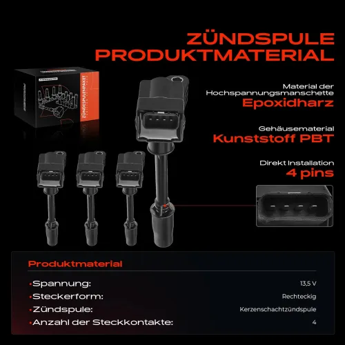Zündspule 13,5 V Frankberg 5481FB0015361 Bild Zündspule 13,5 V Frankberg 5481FB0015361