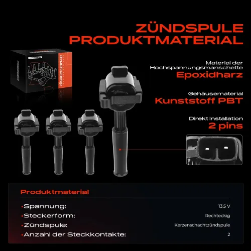 Zündspule 13,5 V Frankberg 5481FB0015379 Bild Zündspule 13,5 V Frankberg 5481FB0015379
