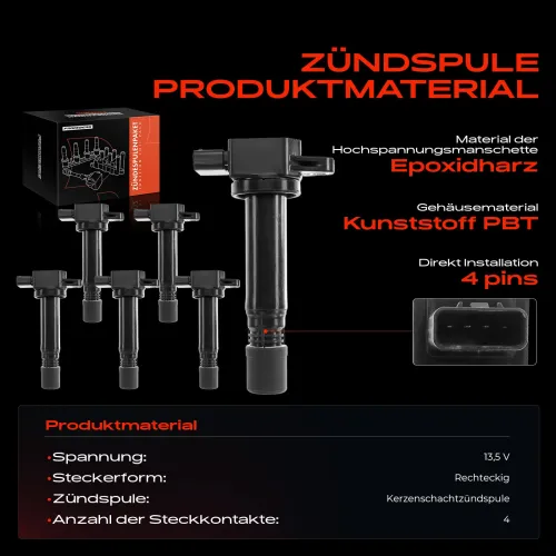 Zündspule 13,5 V Frankberg 5481FB0015387 Bild Zündspule 13,5 V Frankberg 5481FB0015387