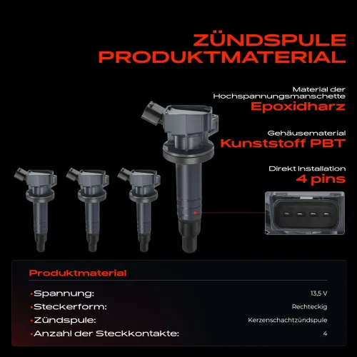 Zündspule 13,5 V Frankberg 5481FB0015405 Bild Zündspule 13,5 V Frankberg 5481FB0015405
