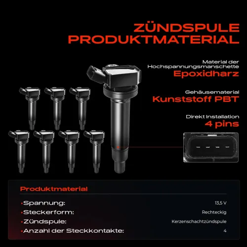 Zündspule 13,5 V Frankberg 5481FB0015406 Bild Zündspule 13,5 V Frankberg 5481FB0015406