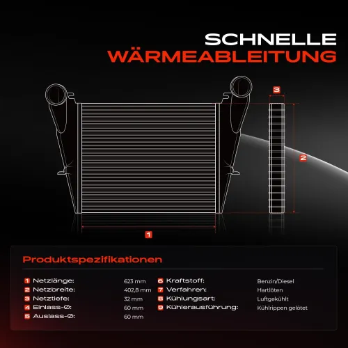 Niedertemperaturkühler, Ladeluftkühler Frankberg 5481FB0015519 Bild Niedertemperaturkühler, Ladeluftkühler Frankberg 5481FB0015519