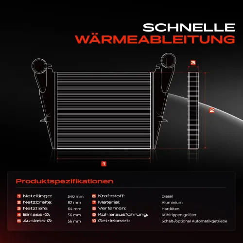 Niedertemperaturkühler, Ladeluftkühler Frankberg 5481FB0015554 Bild Niedertemperaturkühler, Ladeluftkühler Frankberg 5481FB0015554